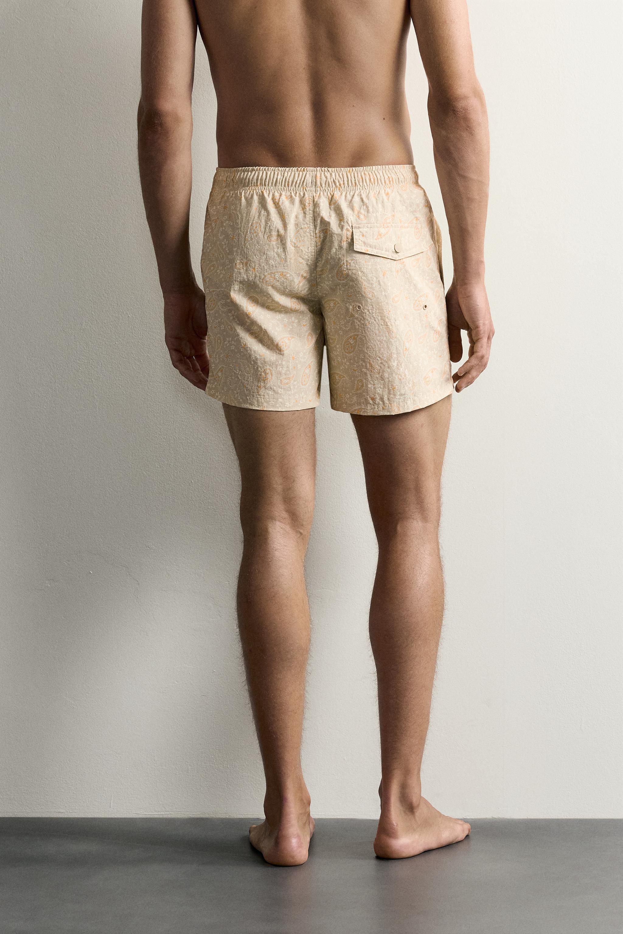 PAISLEY MID-LENGTH SWIM TRUNKS
